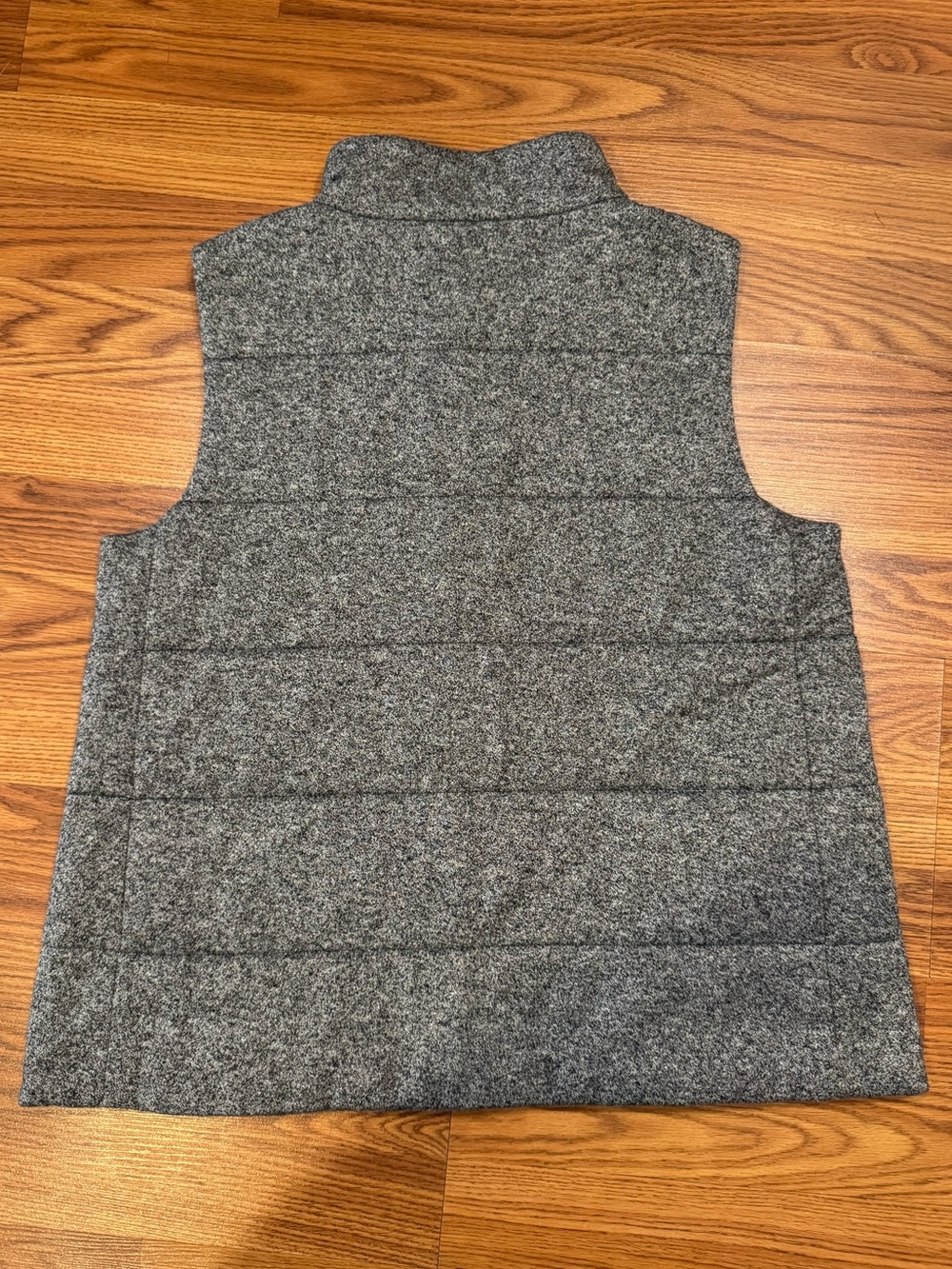 Eileen Fisher Organic Cotton Hemp Quilted Vest Gray XS - Picture 2 of 4